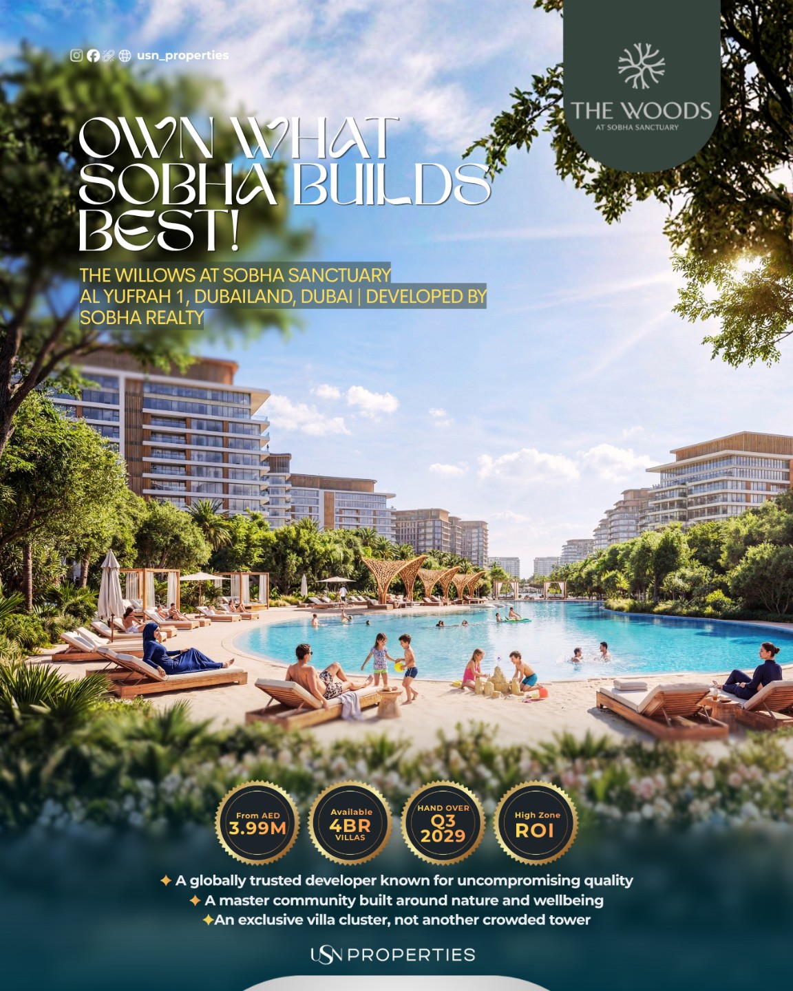 The Willows at Sobha Sanctuary – Exclusive 4BR Villas in Dubailand - 1