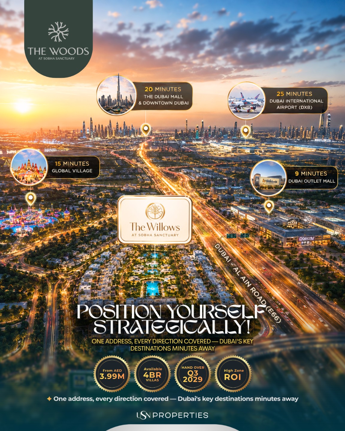 The Willows at Sobha Sanctuary – Exclusive 4BR Villas in Dubailand - Thumbnail 2