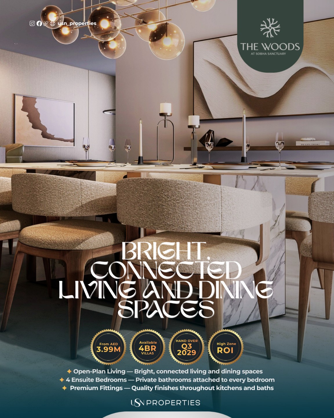 The Willows at Sobha Sanctuary – Exclusive 4BR Villas in Dubailand - Thumbnail 5