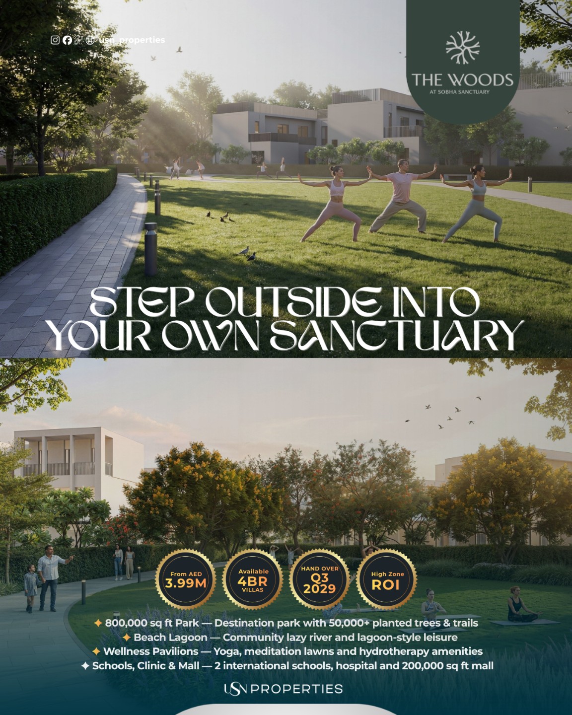 The Willows at Sobha Sanctuary – Exclusive 4BR Villas in Dubailand - Thumbnail 6