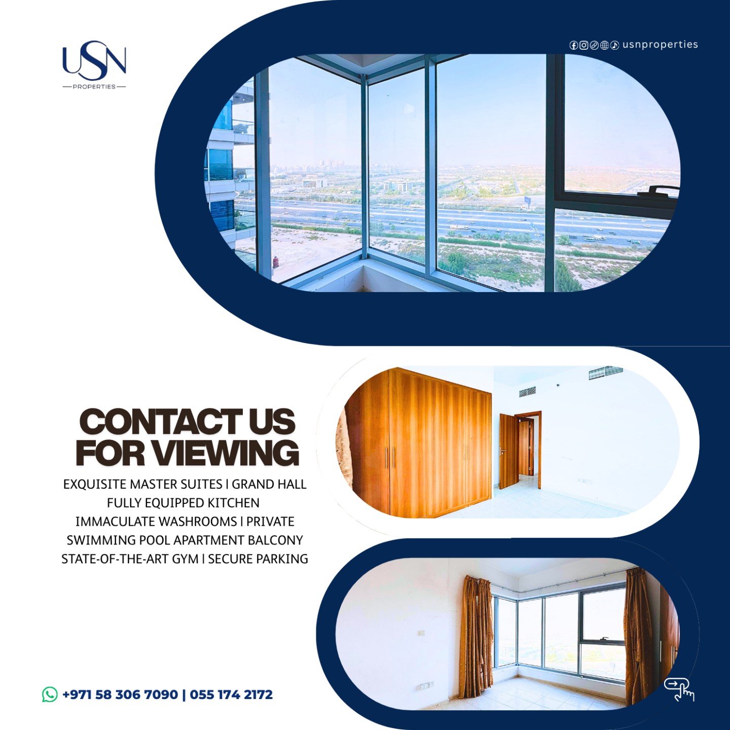 Spacious 2BHK Apartment for Rent in Skycourts Towers, Dubailand - Thumbnail 4