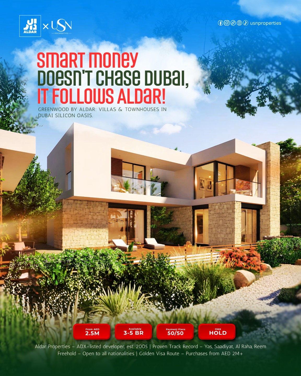 Aldar Greenwood Dubai | Luxury Villas & Townhouses